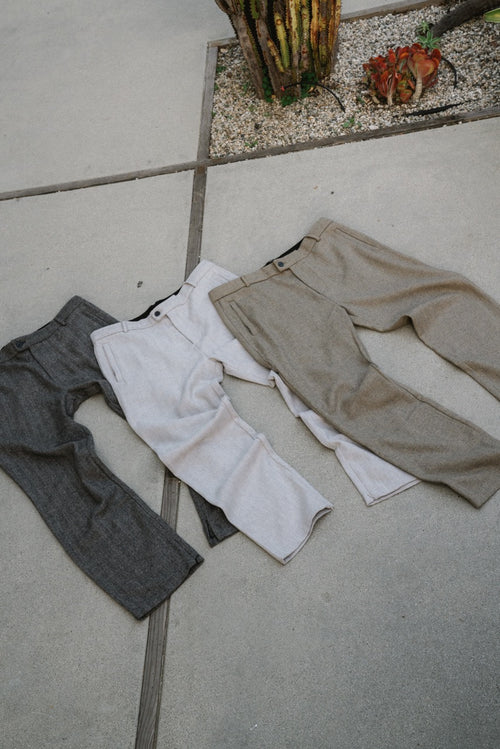 TWEED TROUSER PANT - SAIL