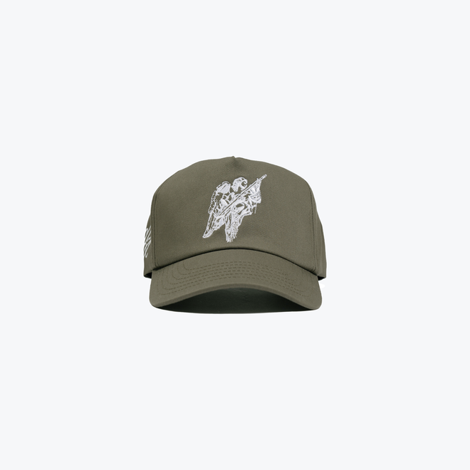 UNSTRUCTURED 5 PANEL ANGEL HAT - STONE SAGE ARMY
