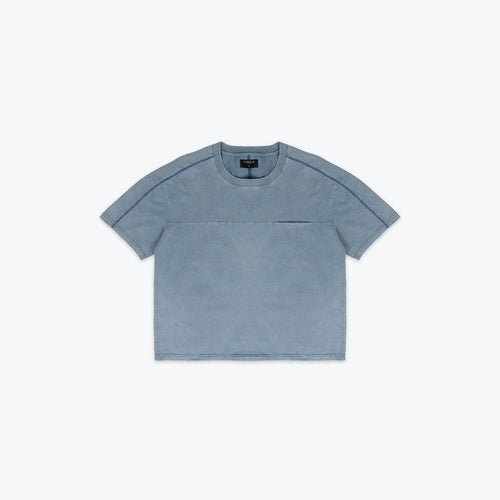 PREMIUM WASHED POCKET TEE - BLUE