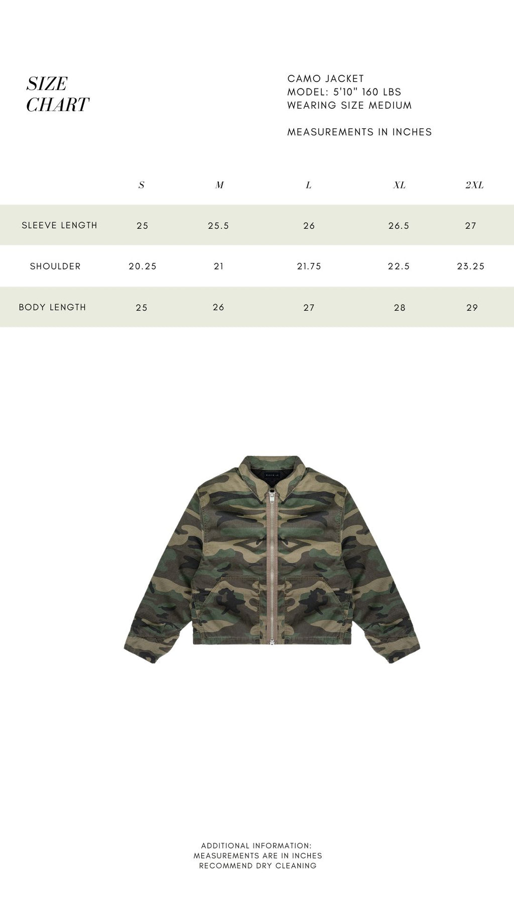 CAMO WORK JACKET
