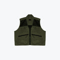 NYLON UTILITY CARGO VEST - FOREST GREEN