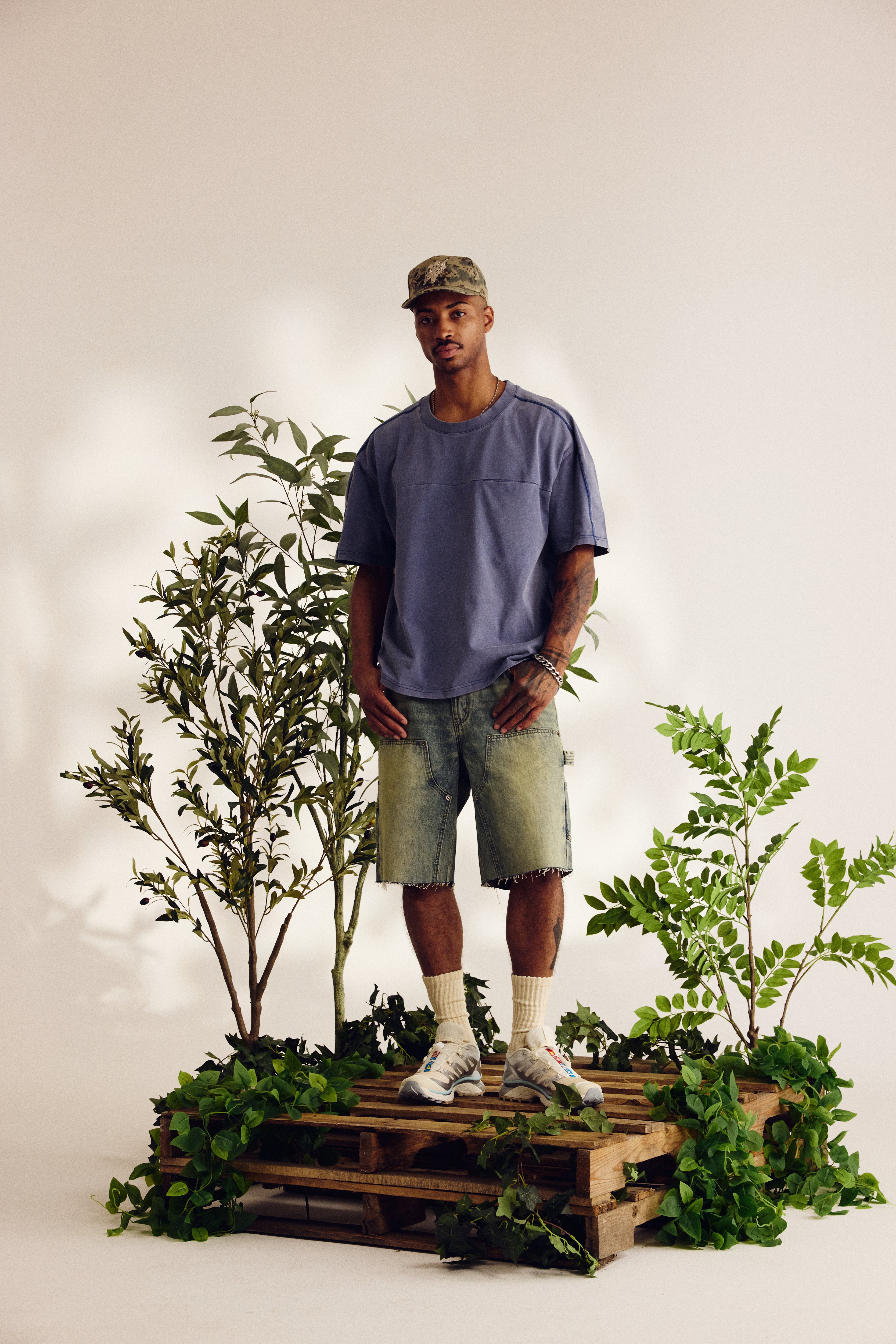 DENIM CARPENTER SHORT