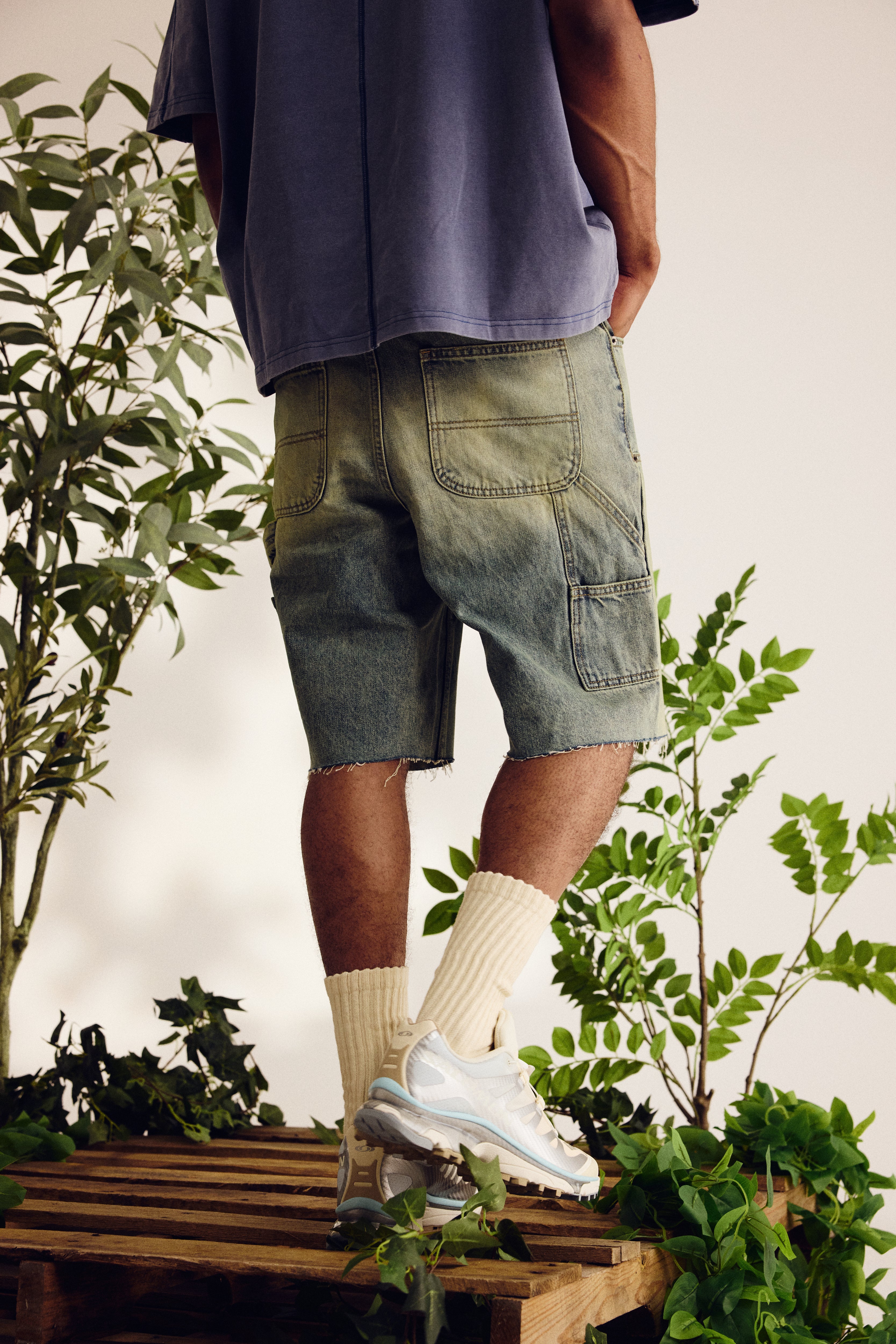 DENIM CARPENTER SHORT