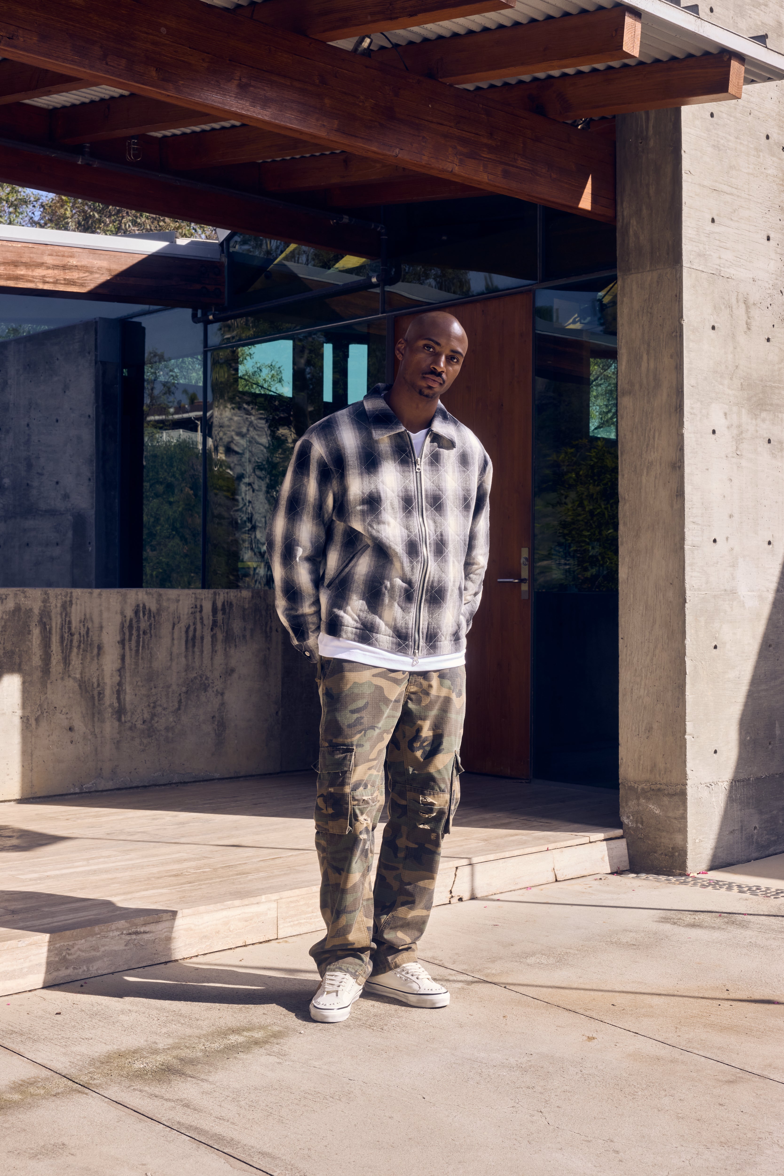 ANGEL FLANNEL JACKET - BLACK