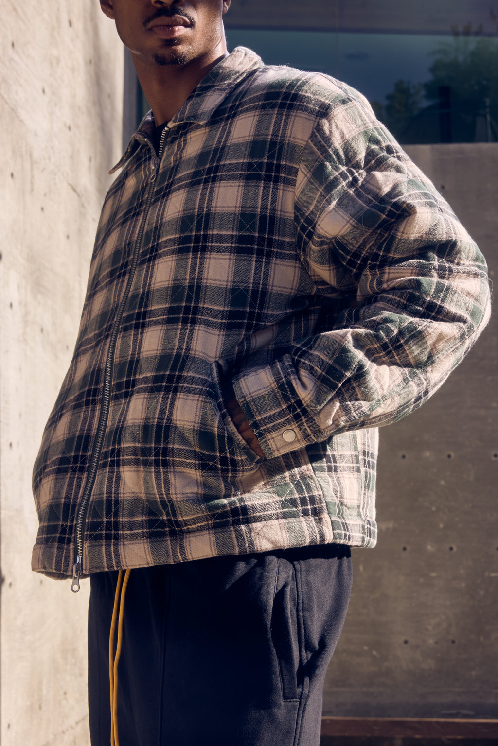 ANGEL FLANNEL JACKET - GREEN