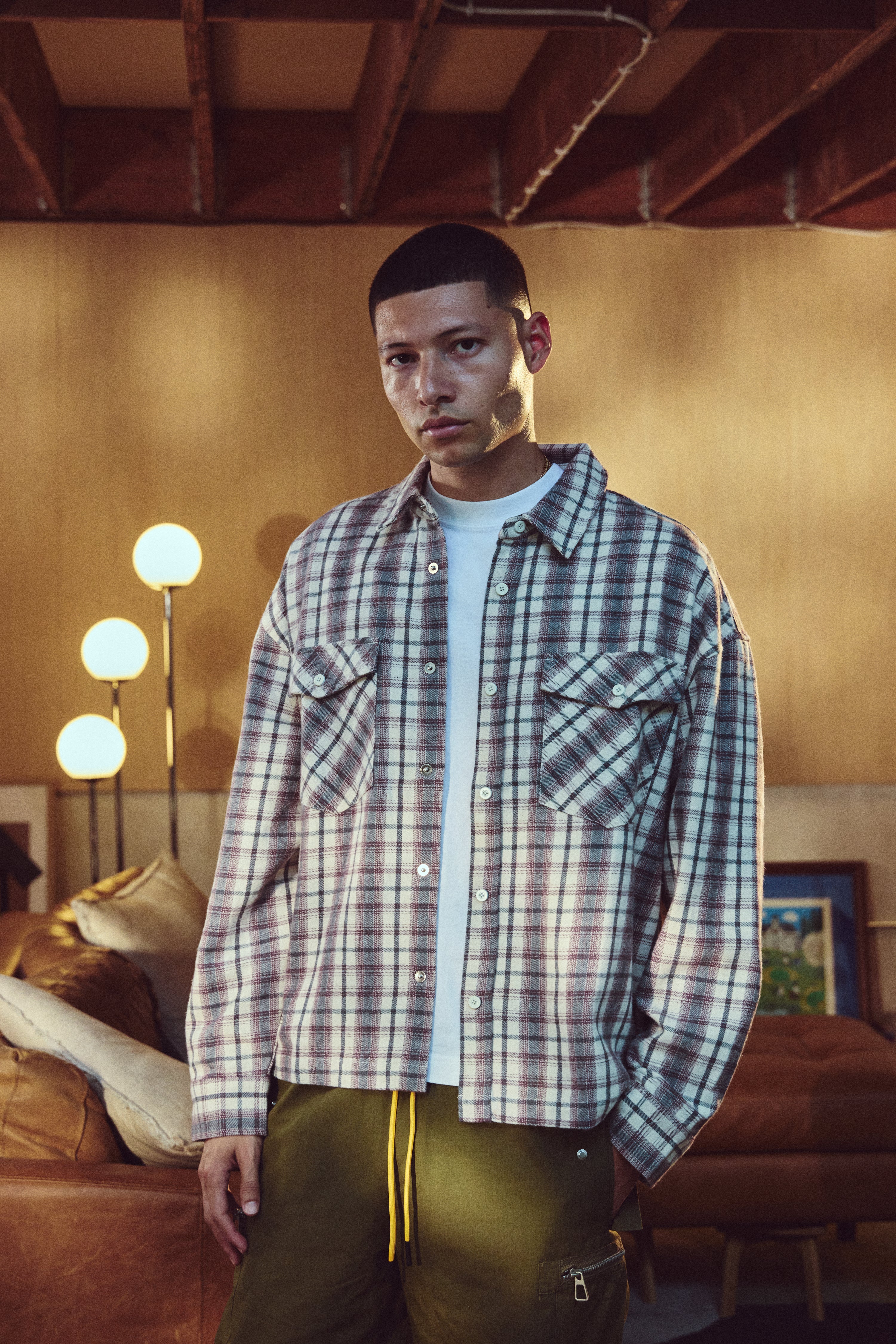 RELAXED FLANNEL - BRICK