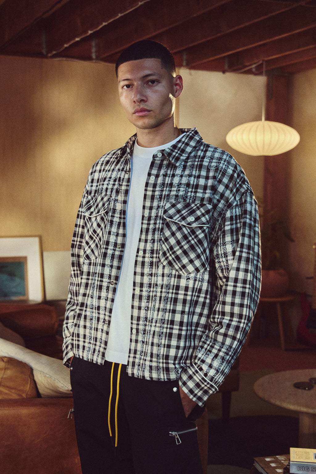 WESTERN FLANNEL - BLACK