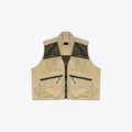 NYLON UTILITY CARGO VEST - SAND
