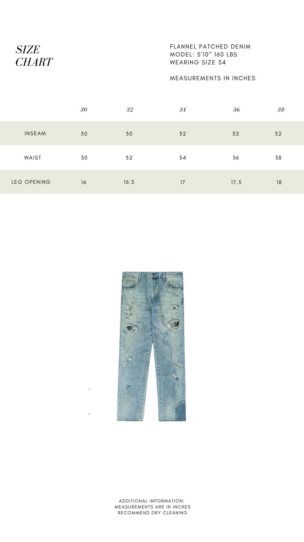 FLANNEL PATCH DENIM