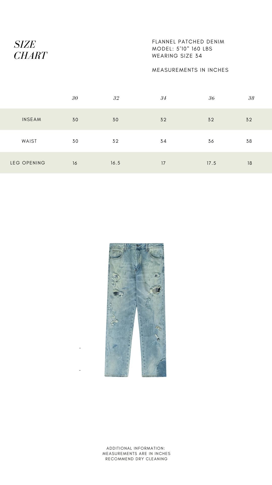 FLANNEL PATCH DENIM