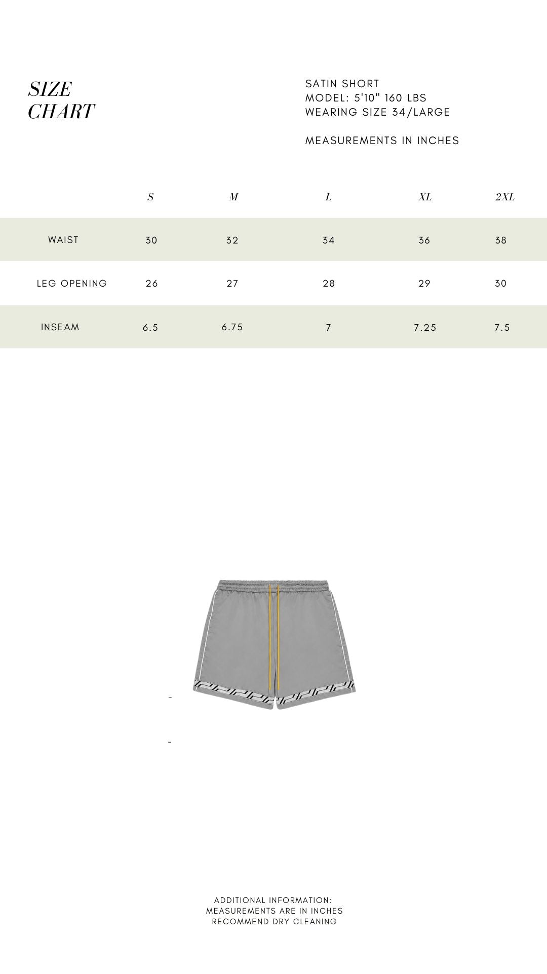 SIGNATURE SATIN SHORTS - PEWTER