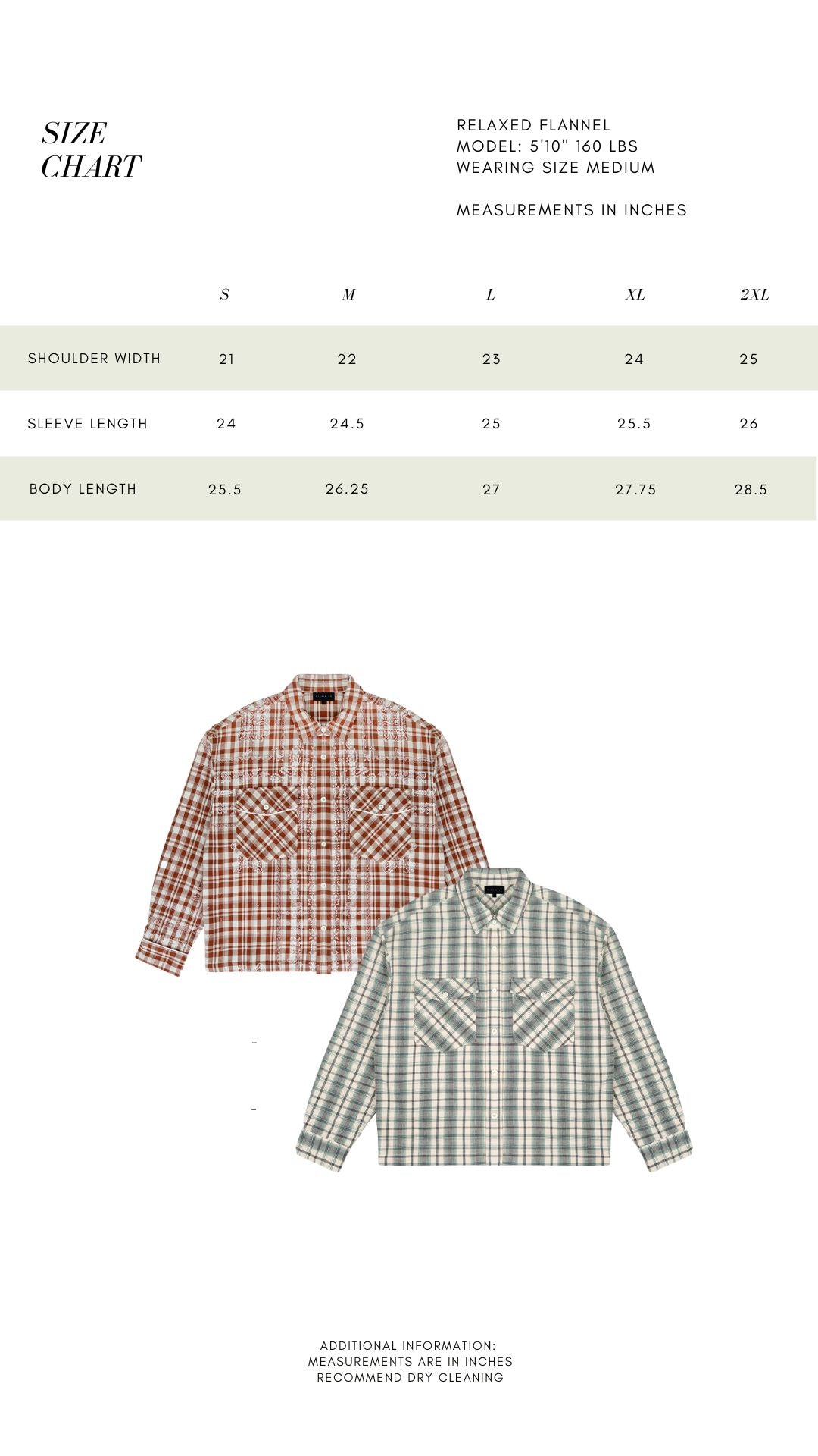 RELAXED FLANNEL - MINT