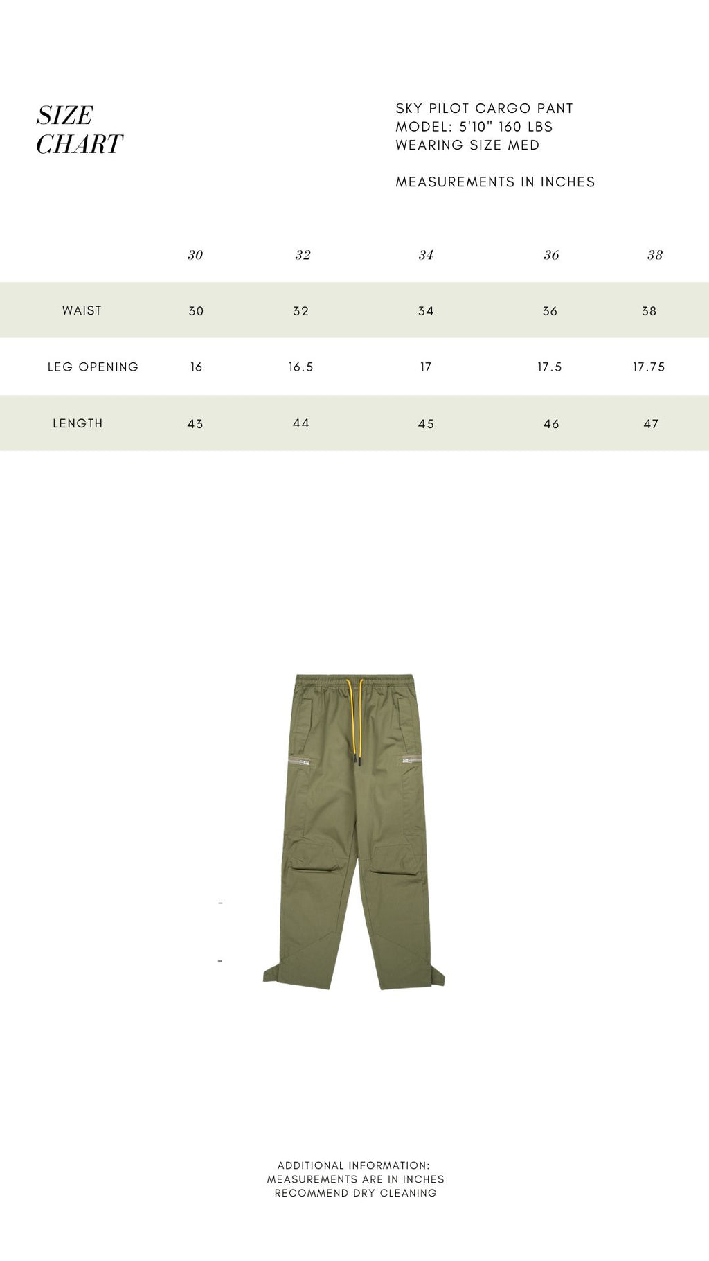 SKYPILOT CARGO - OLIVE