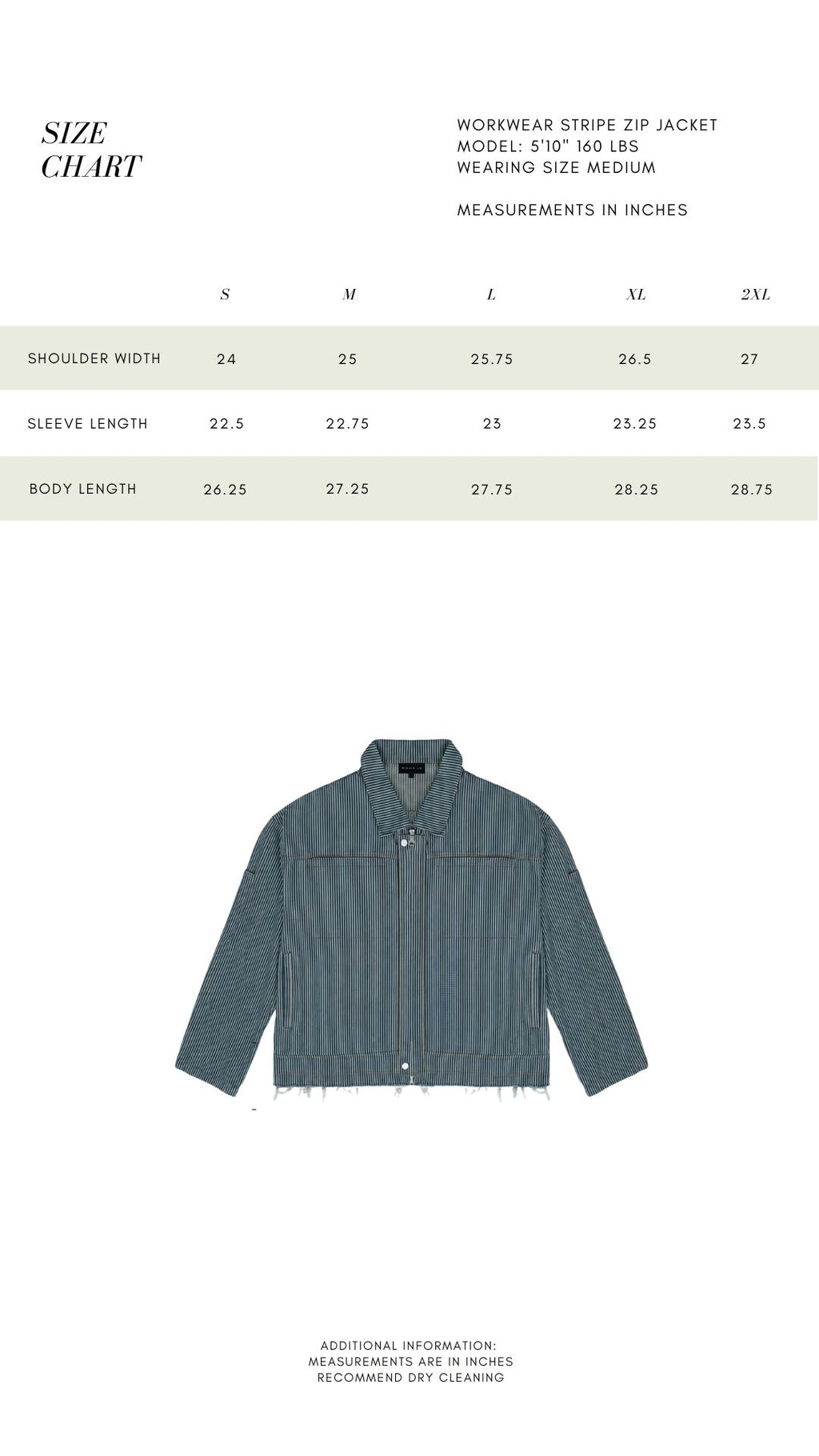 STRIPE WORKWEAR JACKET