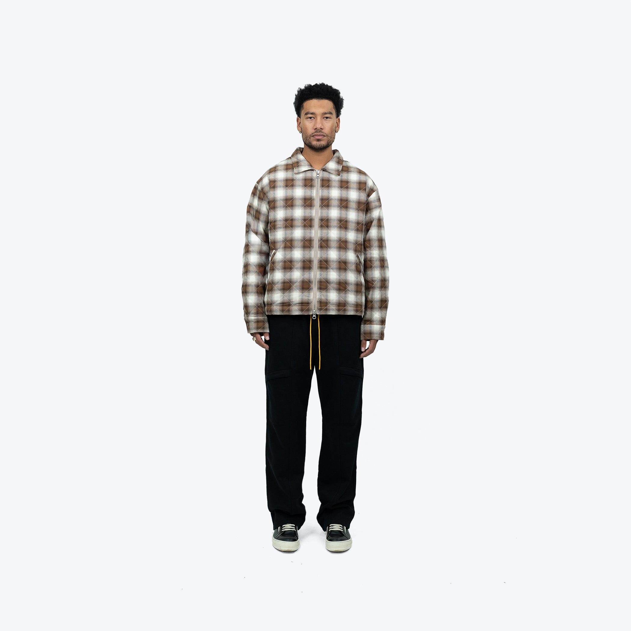 ANGEL FLANNEL JACKET - BROWN – RICHIE LE COLLECTION