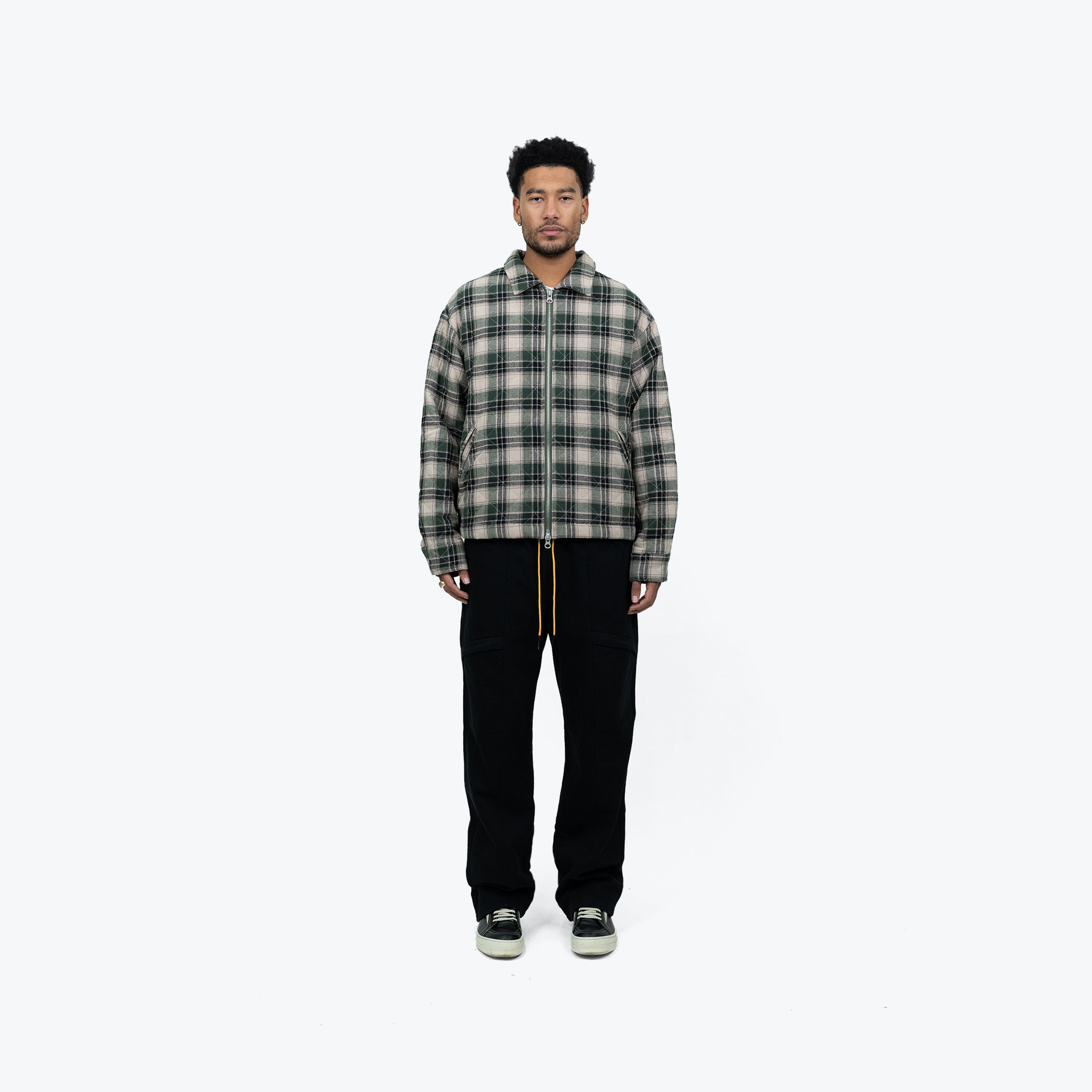 ANGEL FLANNEL JACKET - GREEN