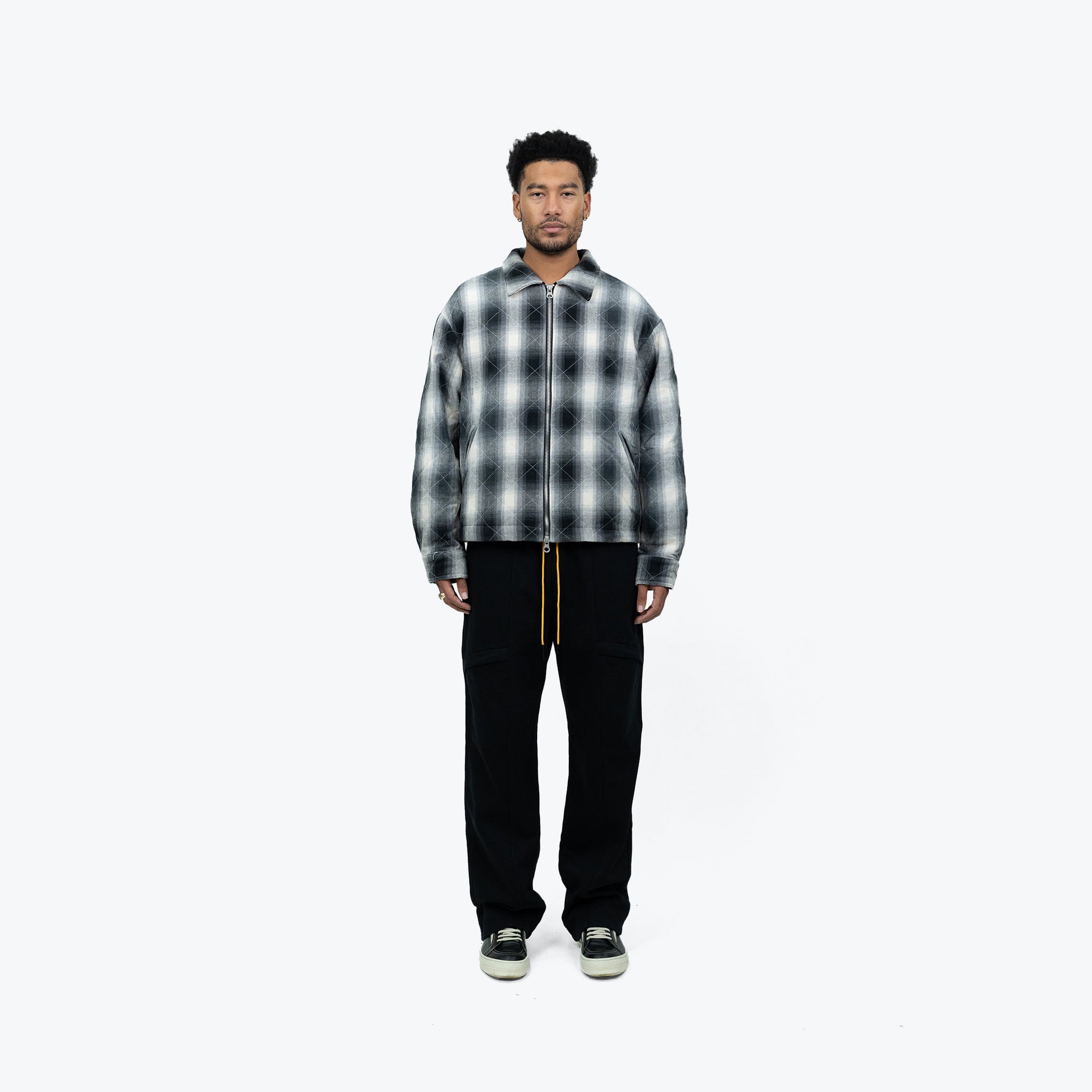 ANGEL FLANNEL JACKET - BLACK – RICHIE LE COLLECTION