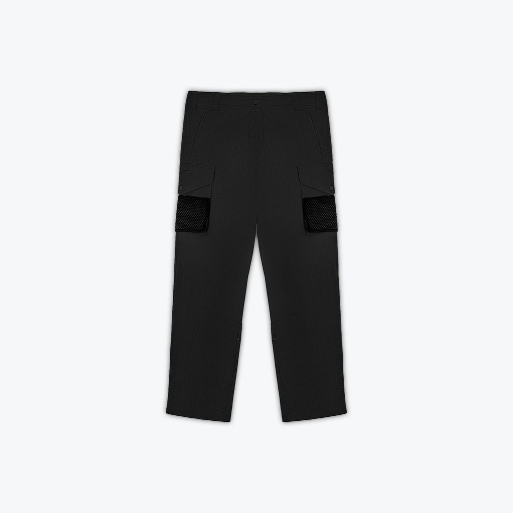NYLON RIPSTOP CARGO PANT - BLACK