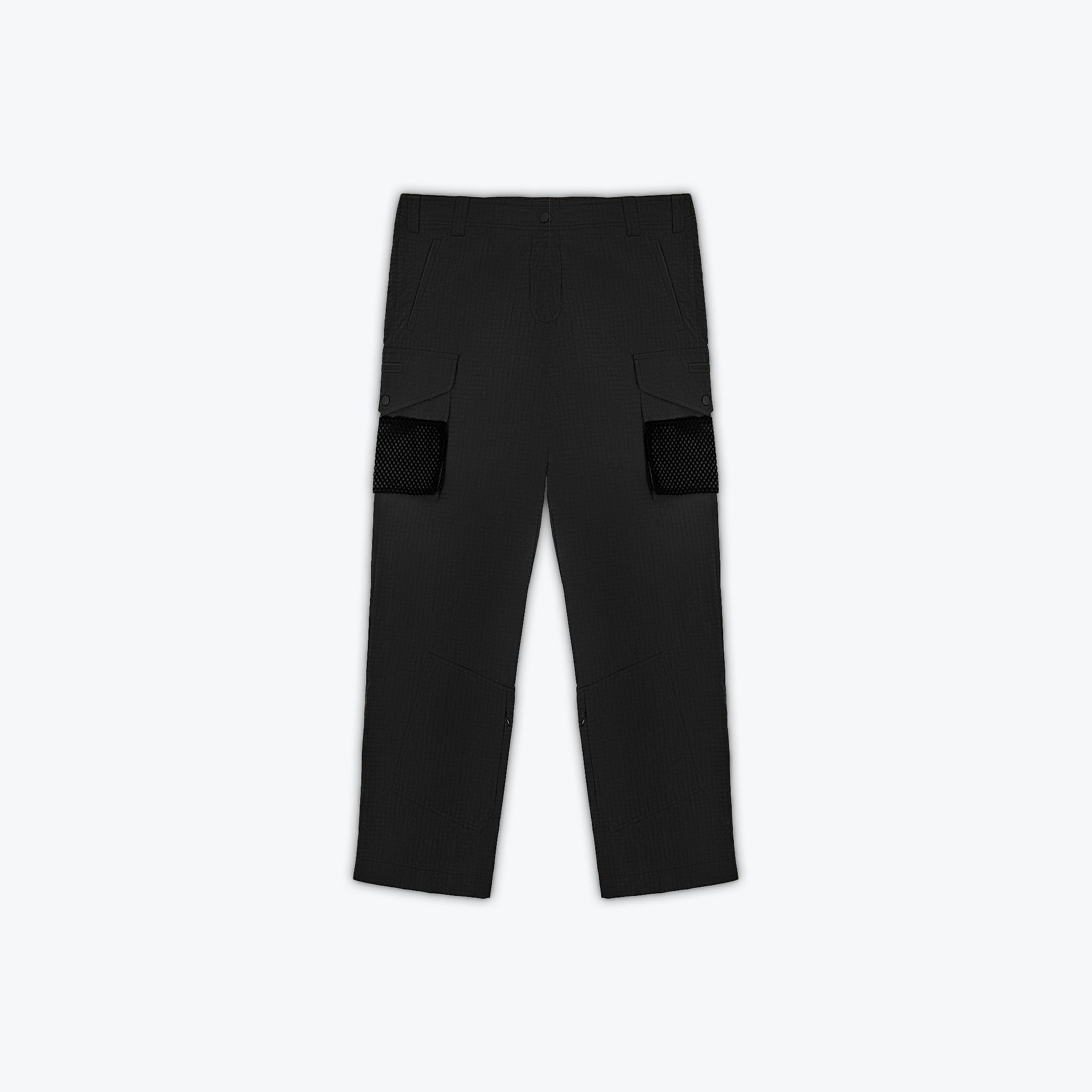 NYLON RIPSTOP CARGO PANT - BLACK