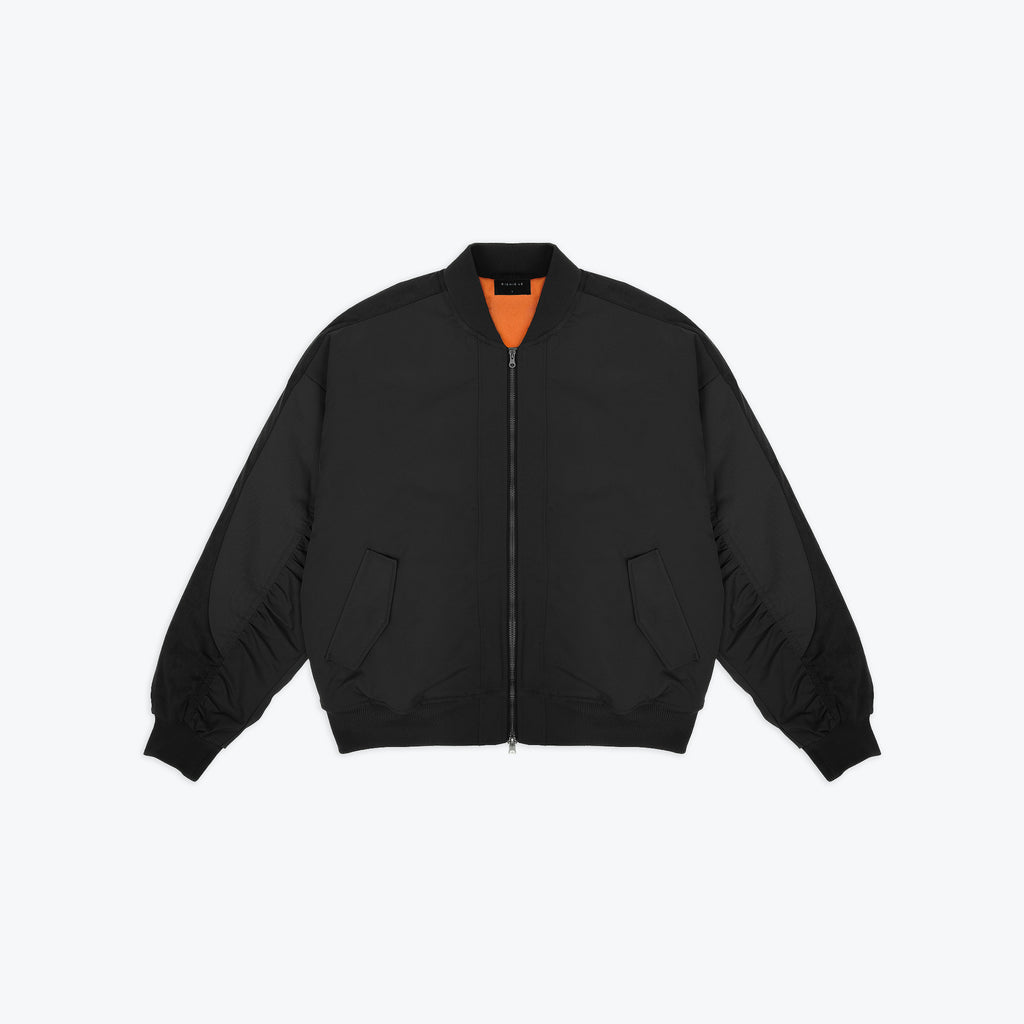 FLIGHT BOMBER JACKET - BLACK