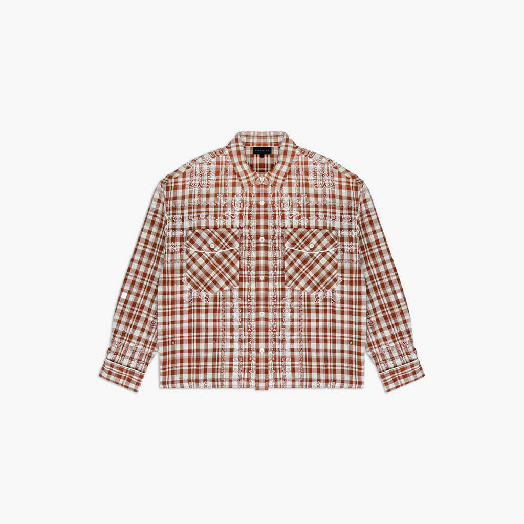 WESTERN FLANNEL - BRICK