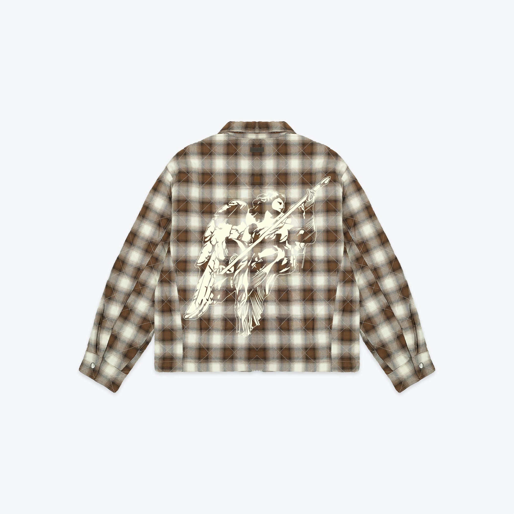 ANGEL FLANNEL JACKET - BROWN