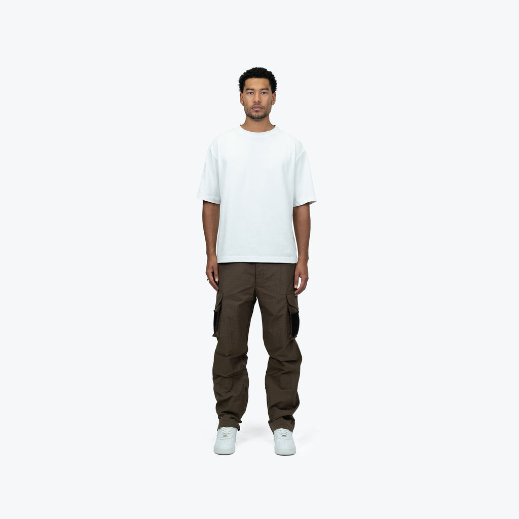 NYLON CARGO PANT - BROWN