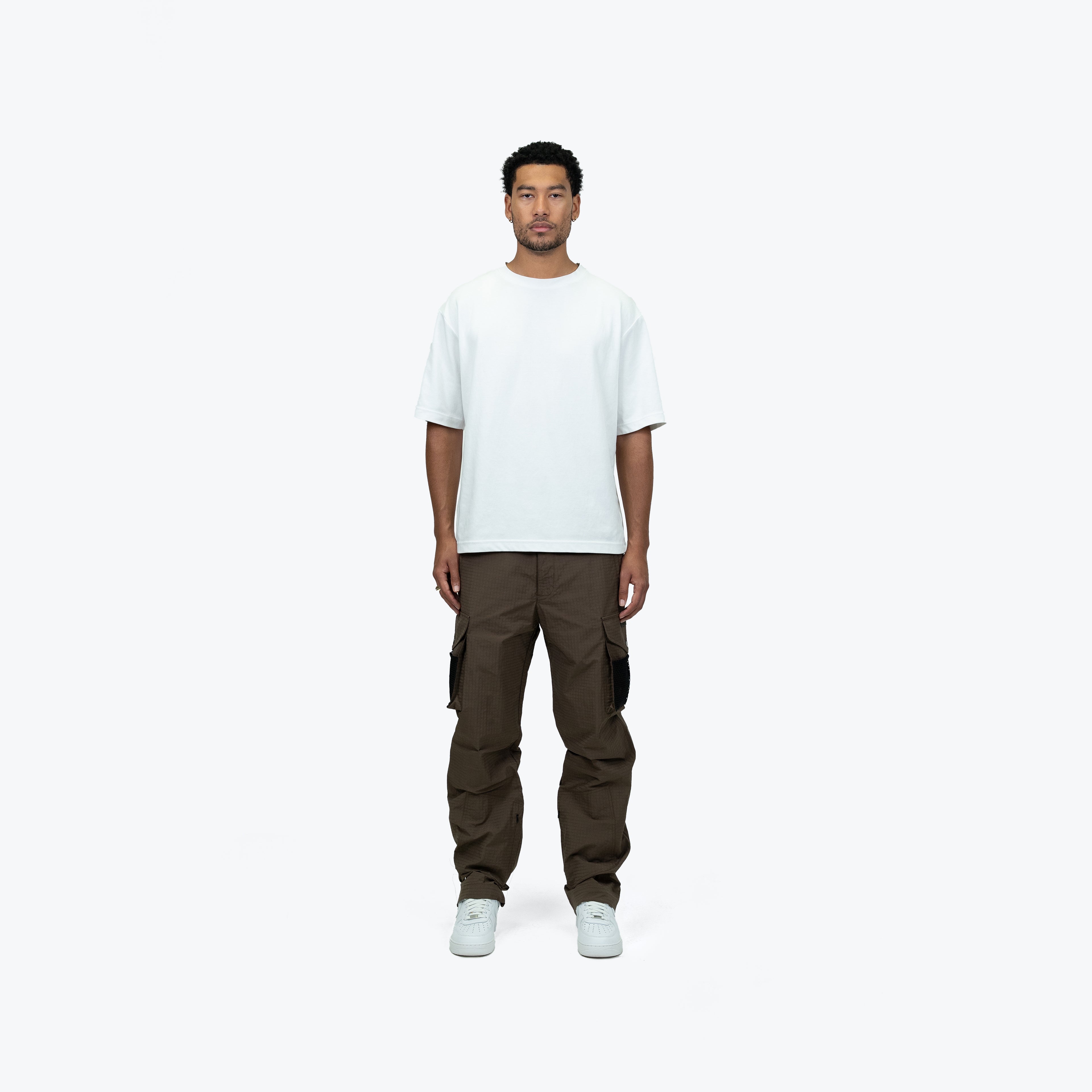 NYLON CARGO PANT - BROWN
