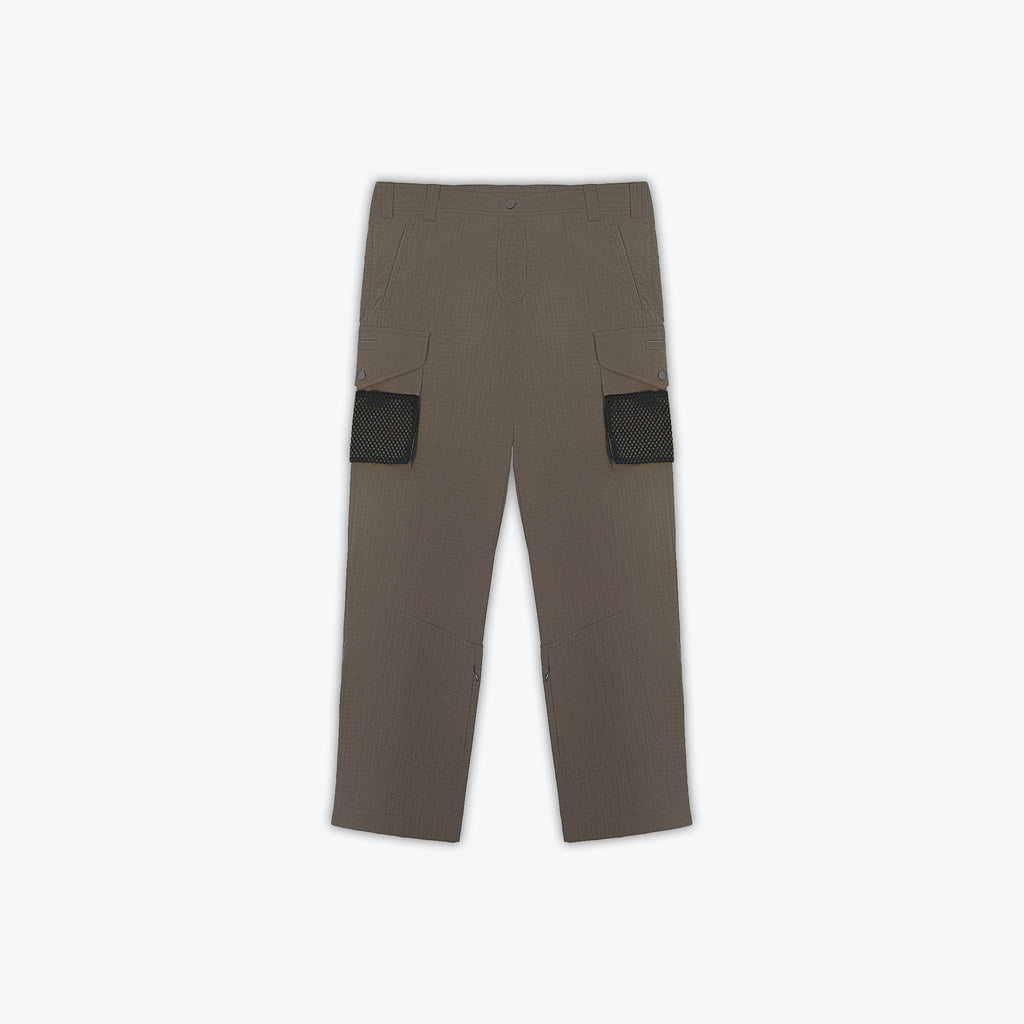 NYLON CARGO PANT - BROWN