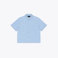 SUMMER DAILY STRIPE SS BUTTON UP