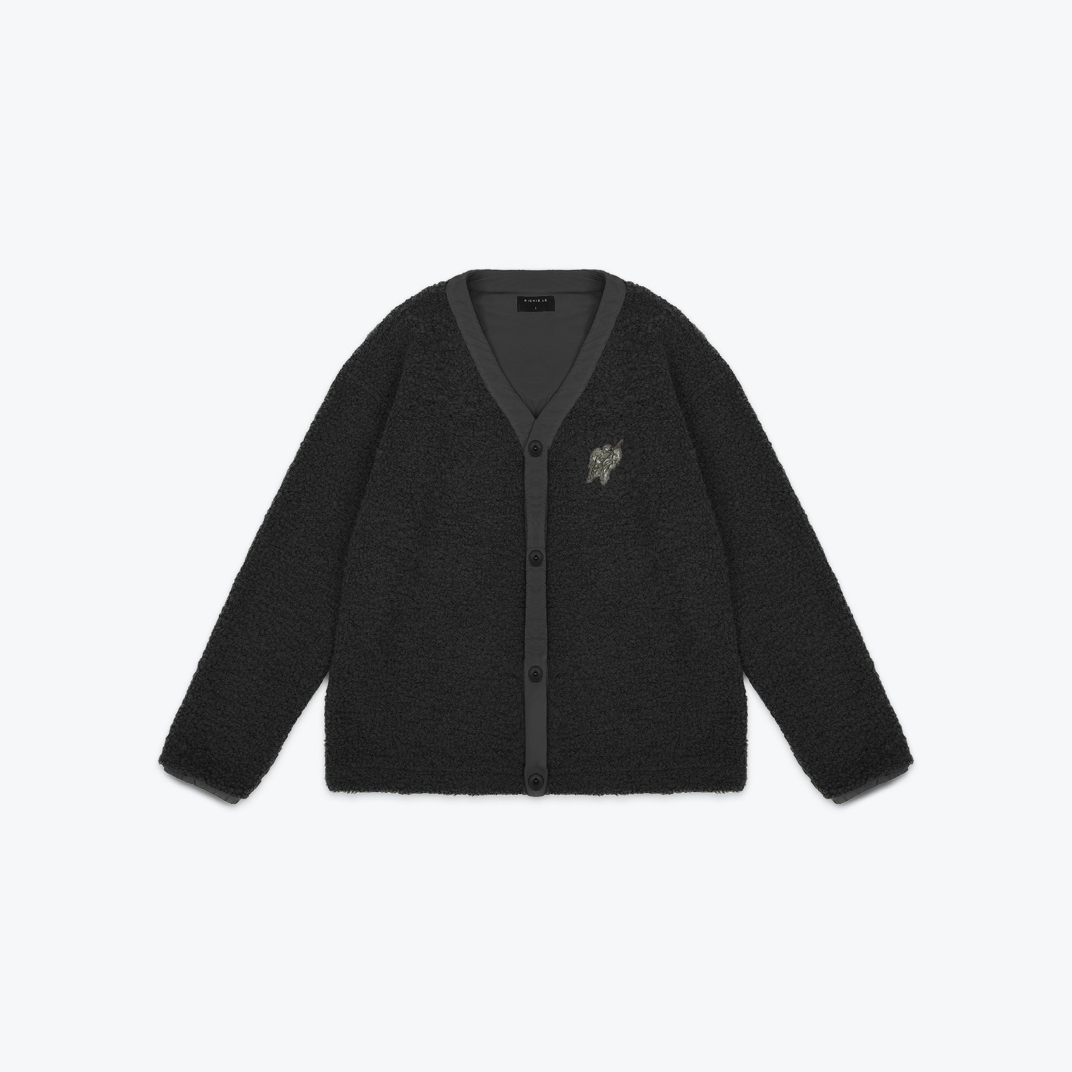 SHERPA CARDIGAN - BLACK
