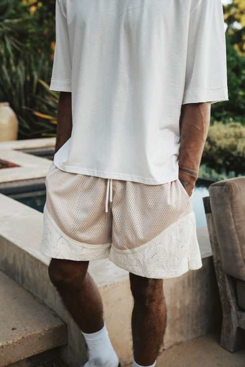 PAISLEY RESORT SHORT - SAND