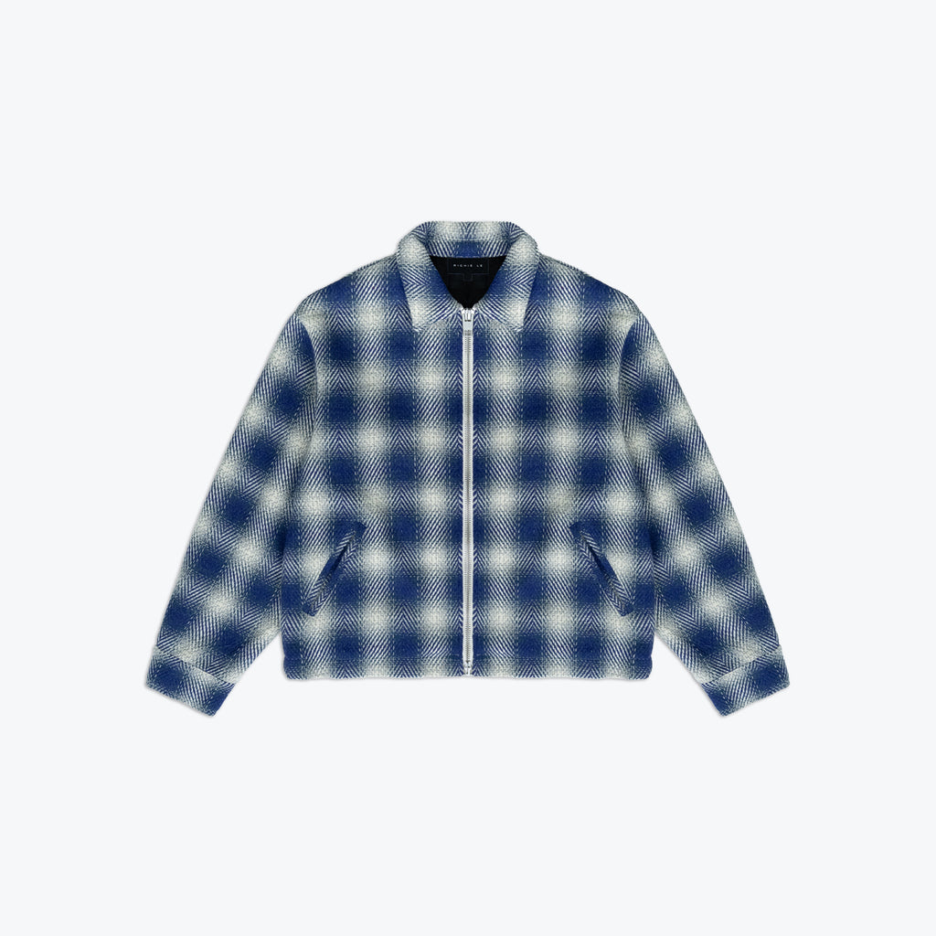 ZIP UP FLANNEL - BLUE