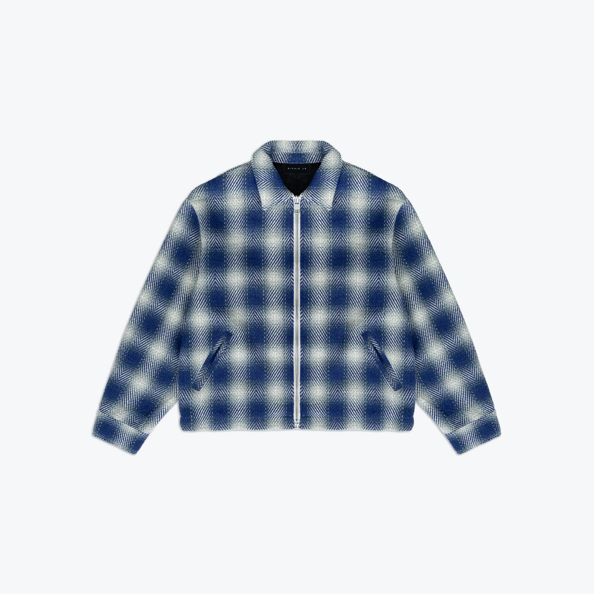 ZIP UP FLANNEL - BLUE