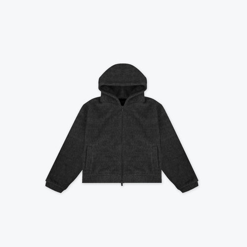 MOHAIR HOODIE - BLACK