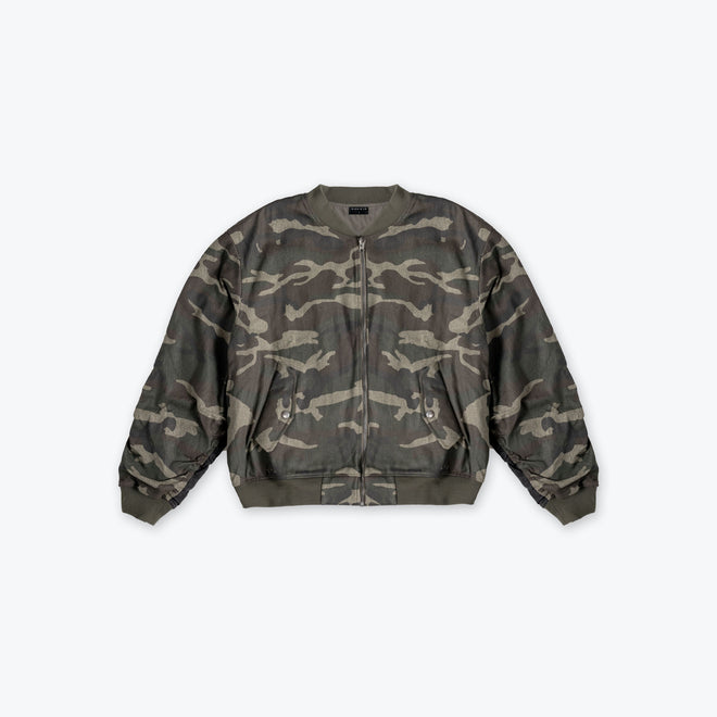 BOMBER FLIGHT JACKET - VINTAGE CAMO