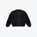 BOMBER FLIGHT JACKET - BLACK