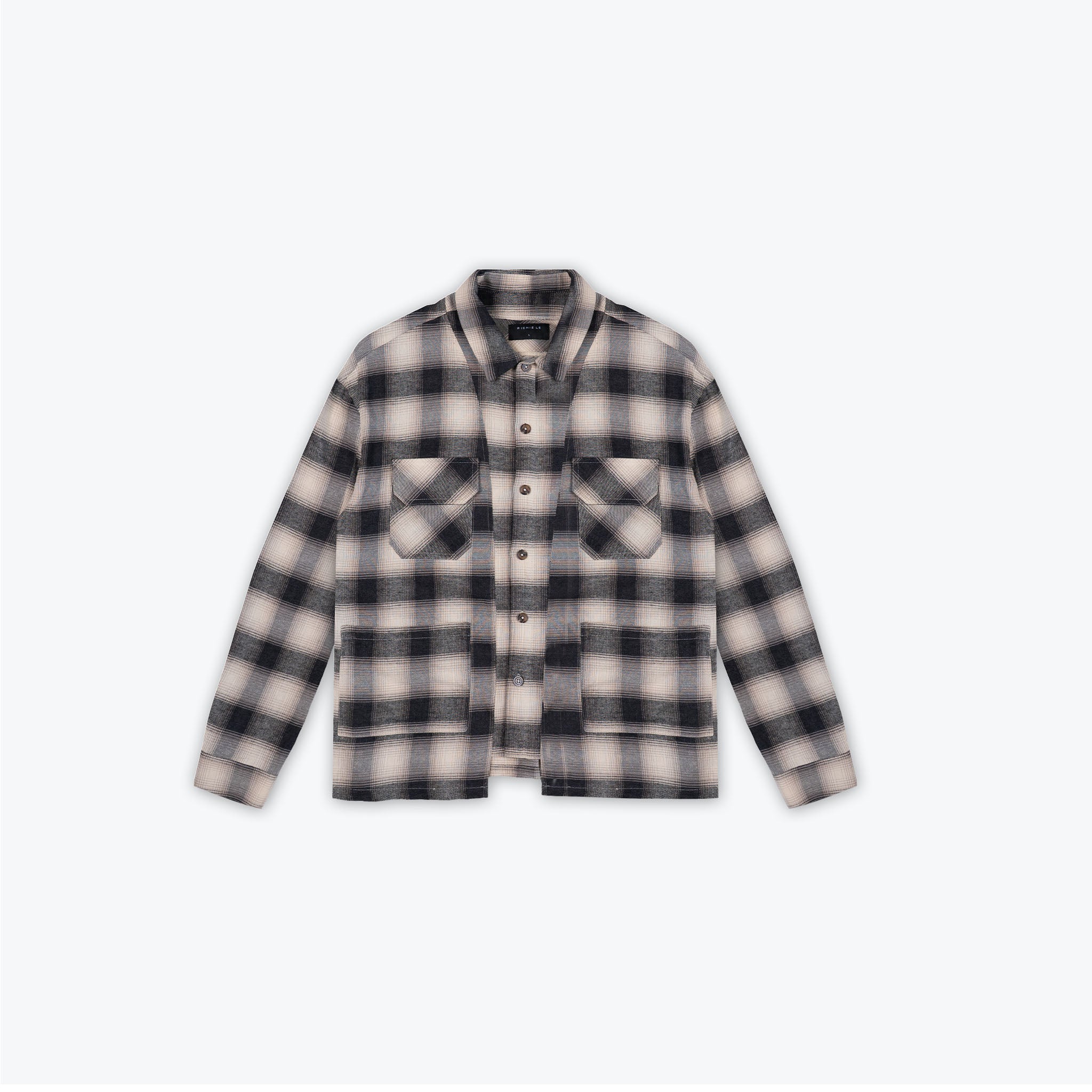 VINTAGE FLANNEL - BLACK/SAND