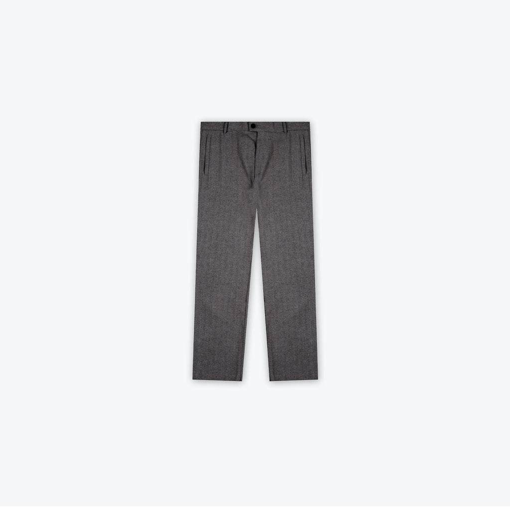 TWEED TROUSER PANT - CHARCOAL