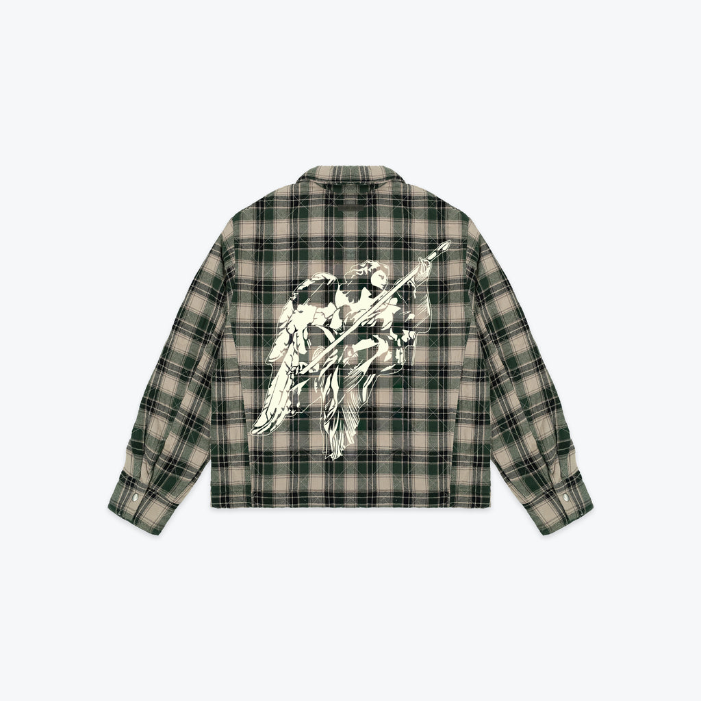 ANGEL FLANNEL JACKET - GREEN
