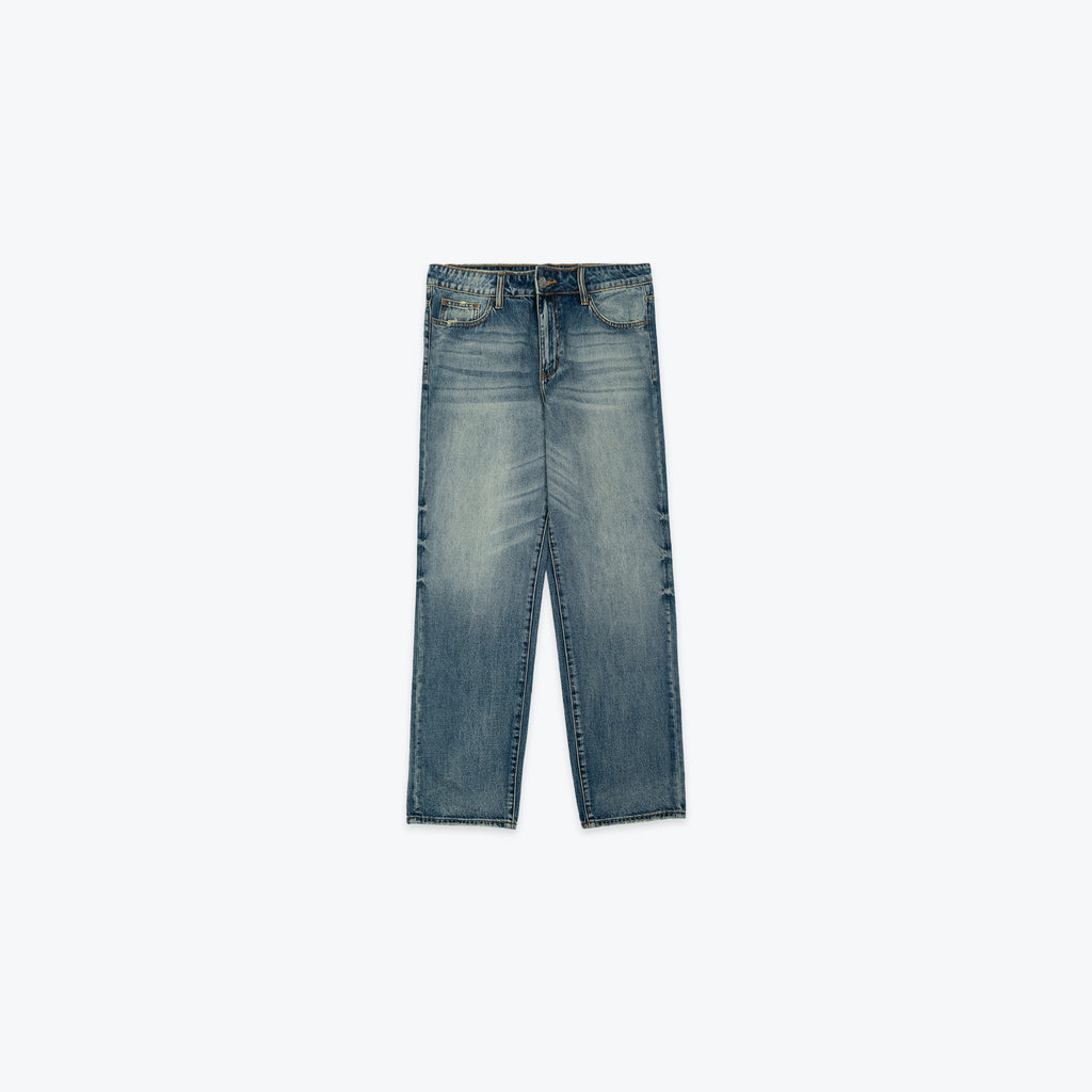 RELAXED VINTAGE WASH DENIM - DARK WASH