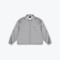 SIGNATURE SATIN JACKET - PEWTER