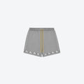 SIGNATURE SATIN SHORTS - PEWTER