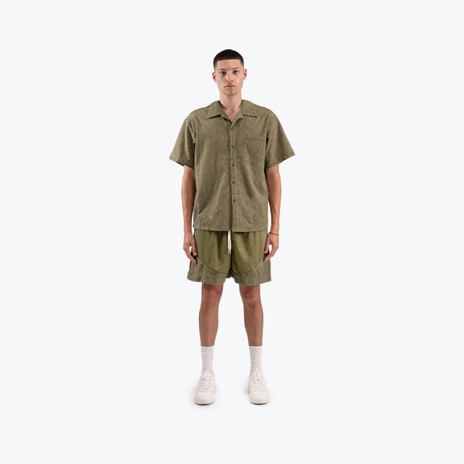 PAISLEY RESORT SHORT - OLIVE