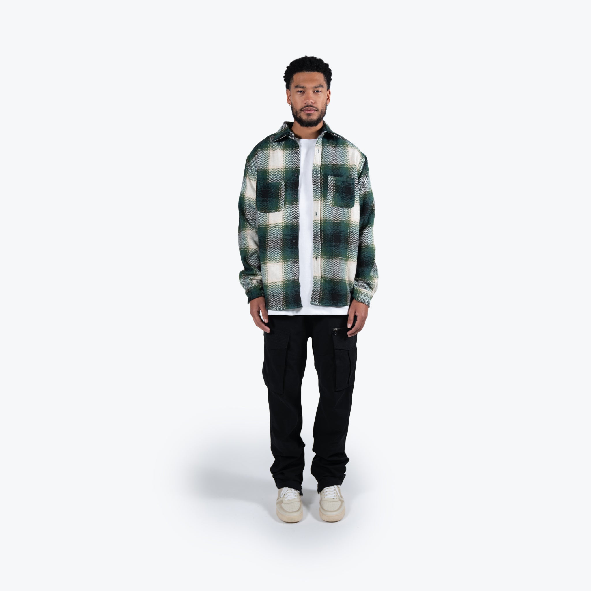 BRUSHED FLANNEL - GREEN – RICHIE LE COLLECTION