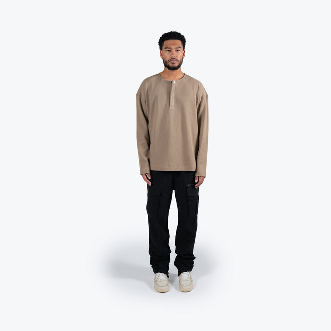 DAILY THERMAL LS SHIRT - TAUPE