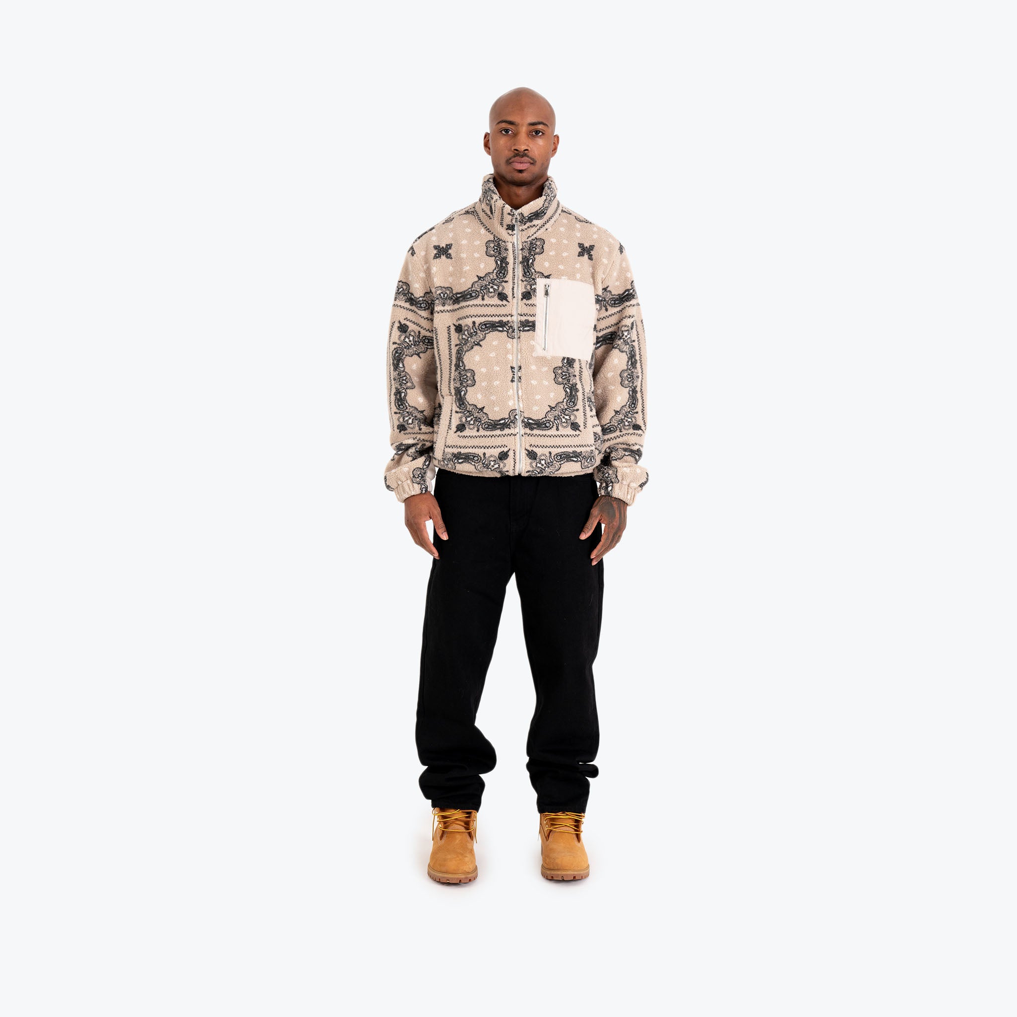 SHERPA PAISLEY JACKET - SAIL – RICHIE LE COLLECTION