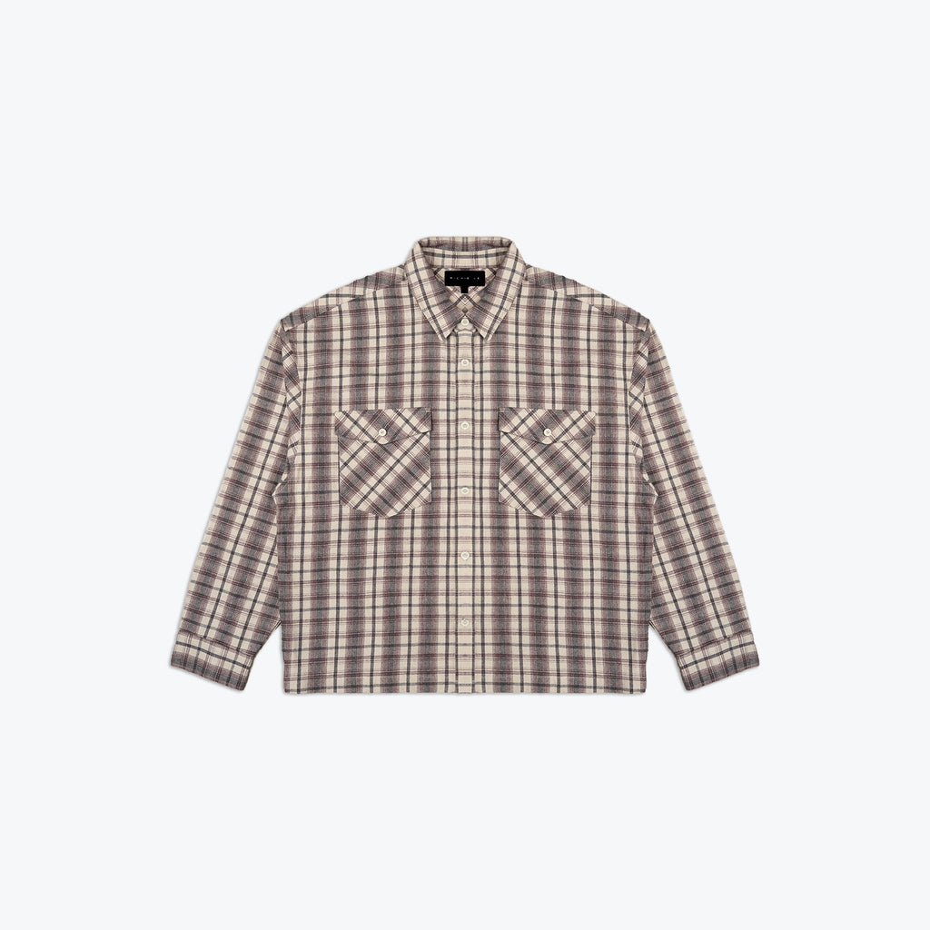 RELAXED FLANNEL - BRICK