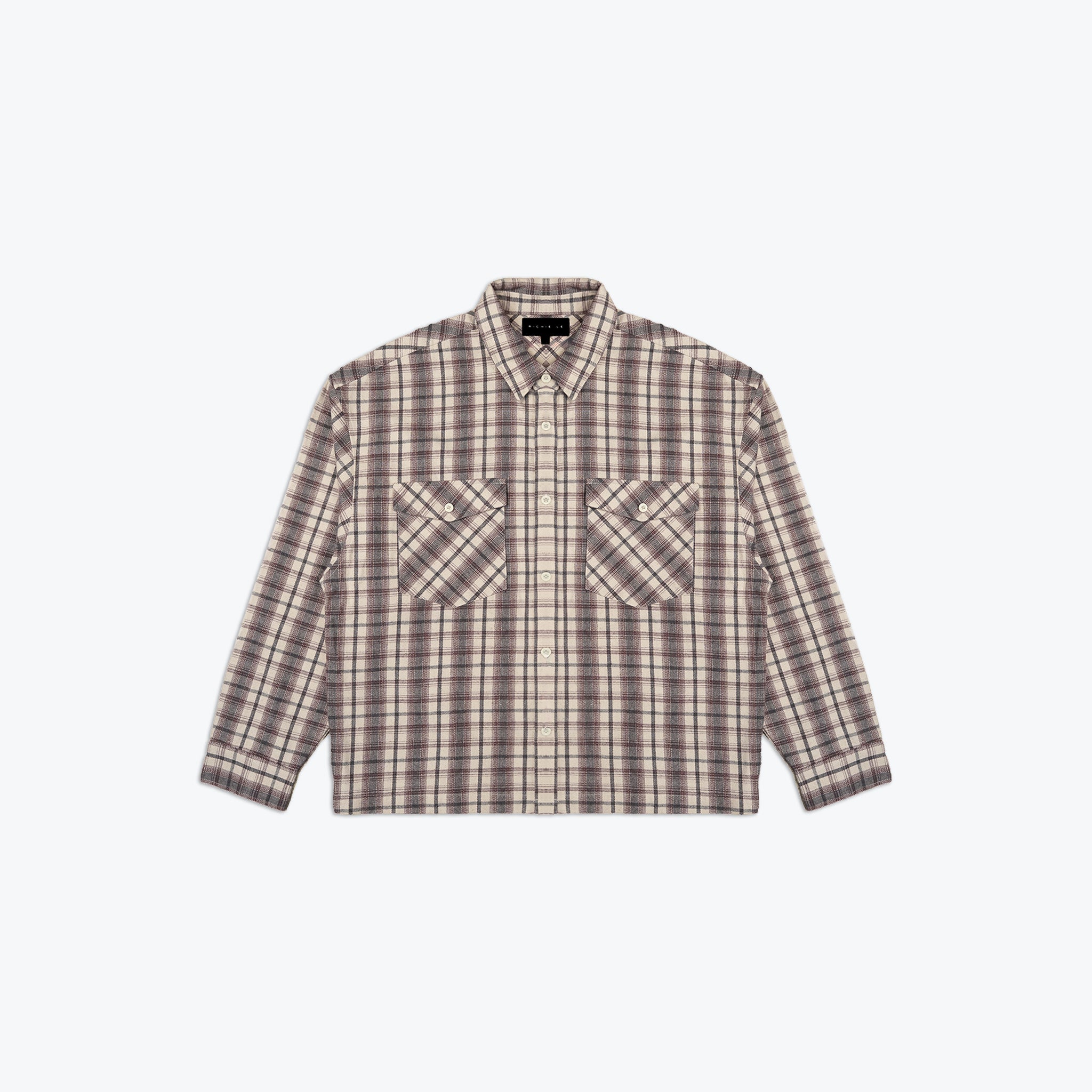 RELAXED FLANNEL - BRICK