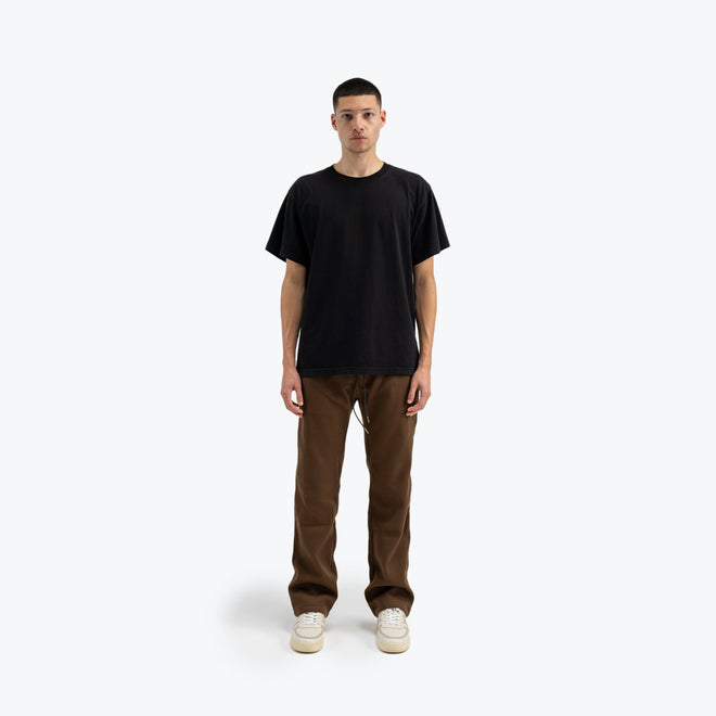 RELAXED FLEECE PANT - BROWN